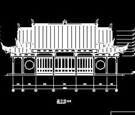 某山门殿古建筑施工图纸免费下载 园林古建