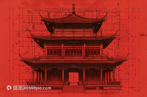 宏伟的古建筑设计图